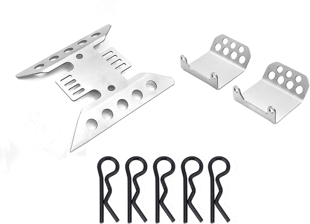 Metal Front & Rear Bumper Mount Servo Mount Stand for 1/6 RC Crawler Car Upgrades Parts Accessories Pack of 2 X627