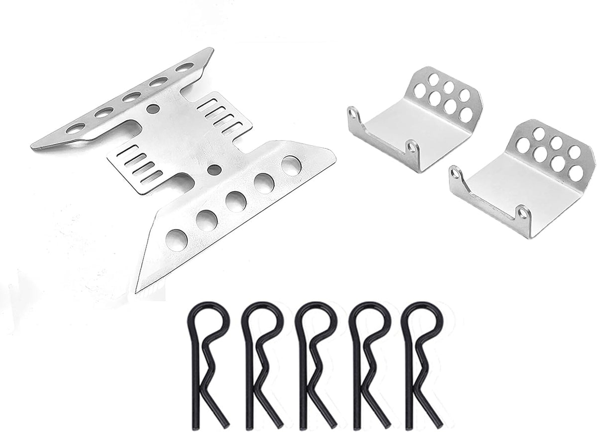 Metal Front & Rear Bumper Mount Servo Mount Stand for 1/6 RC Crawler Car Upgrades Parts Accessories Pack of 2 X627