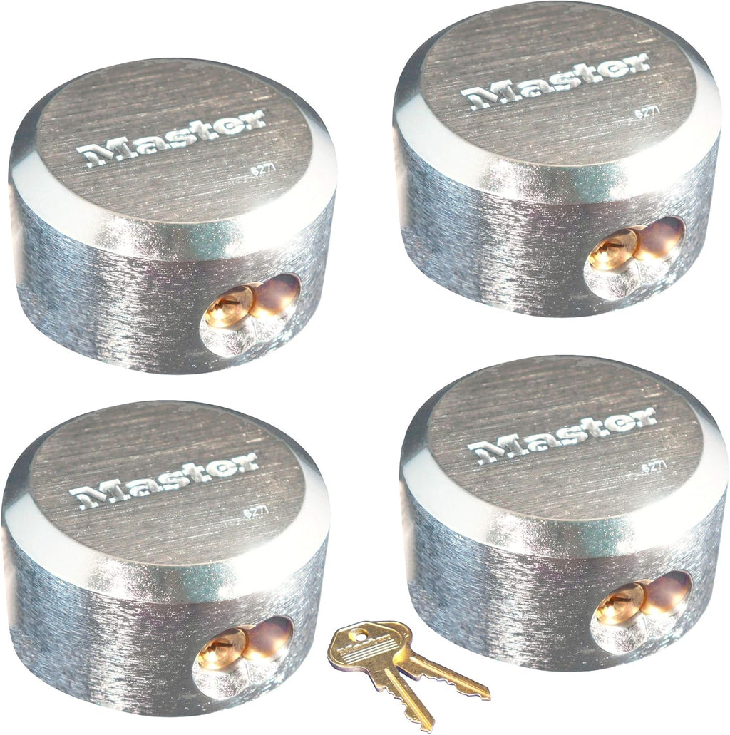Four Pro Series Hidden Shackle Padlocks, Keyed Alike A3710