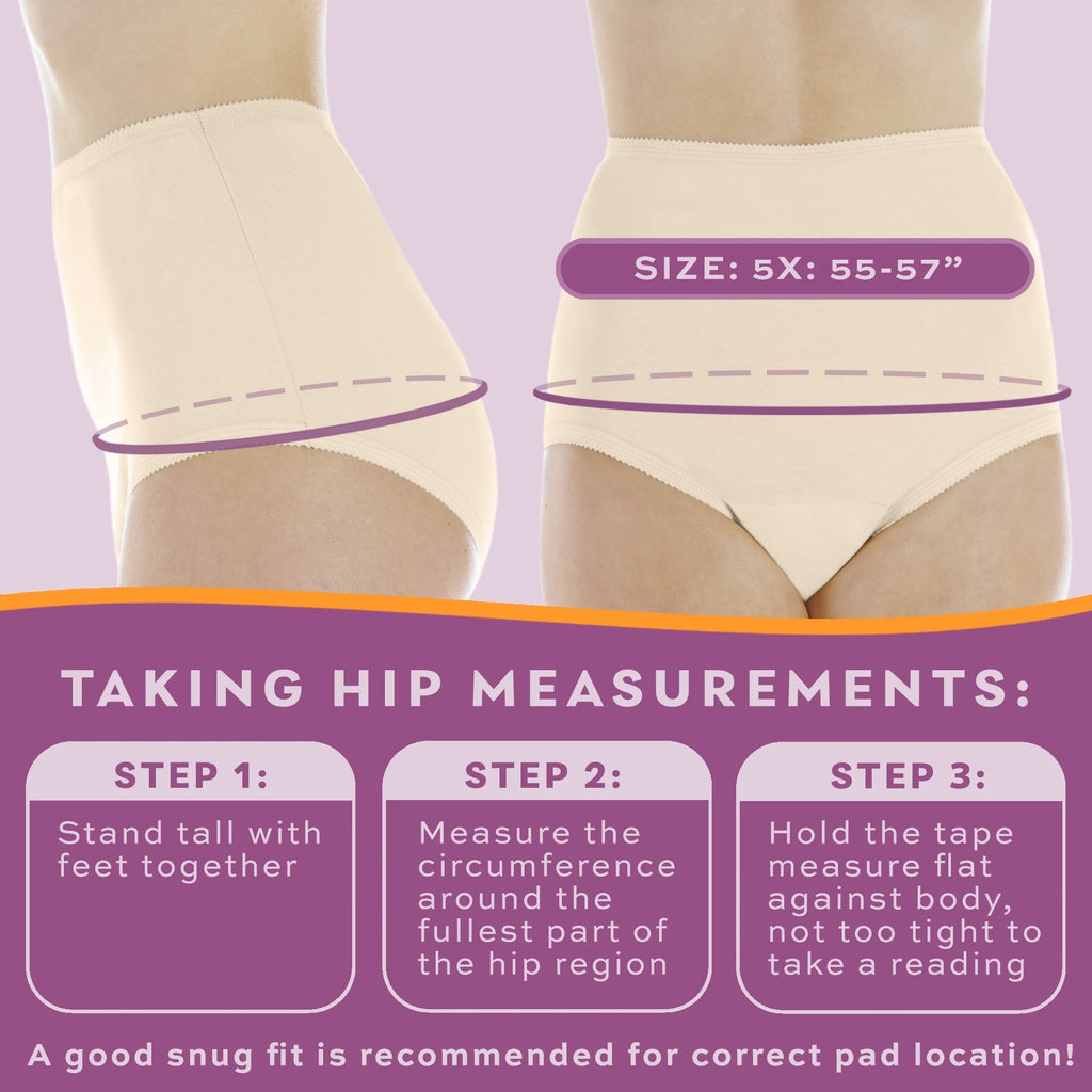 3-Pack Reusable Incontinence Underwear R810086