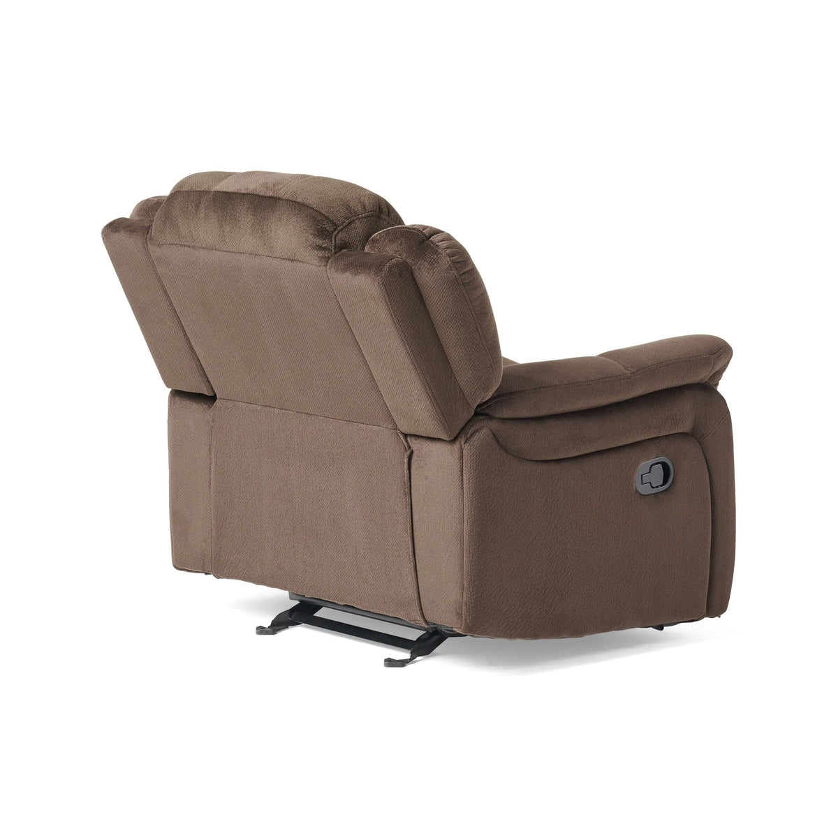 Grey Fabric Glider Recliner Club Chair G8373
