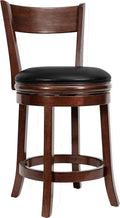 24 Inch Cappuccino Swivel Barstool V175