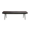 Espresso Genuine Leather Bench H17431