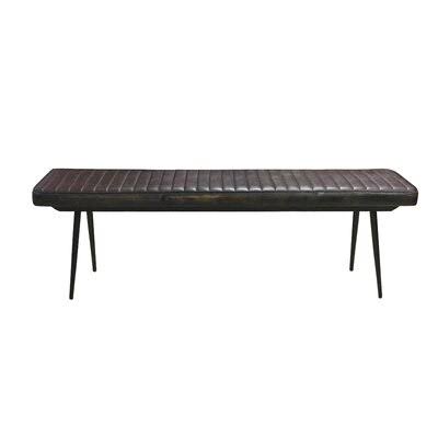 Espresso Genuine Leather Bench H17431