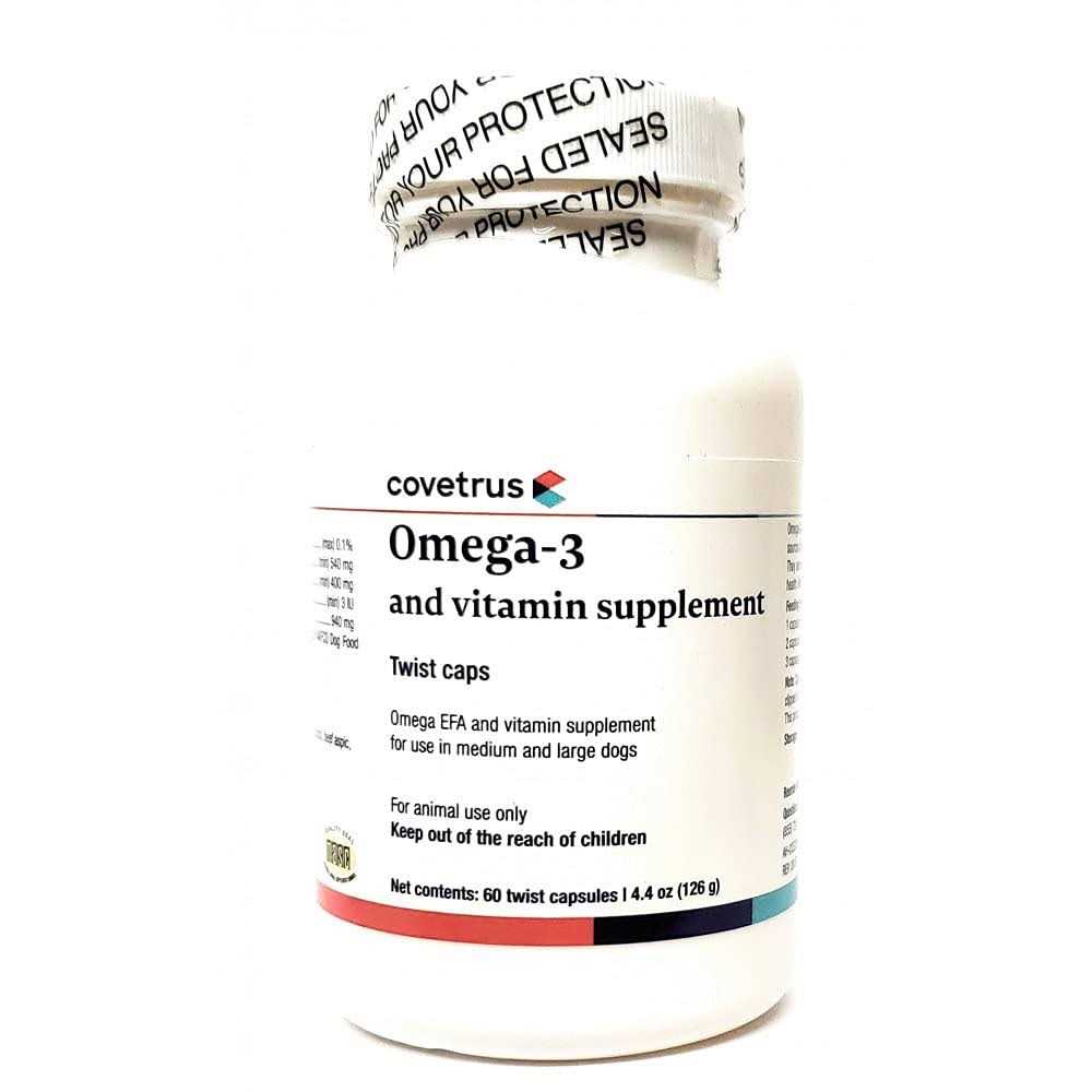 Omega 3 Plus Twist Tips for Medium to Large Dogs 60 Capsules Z652
