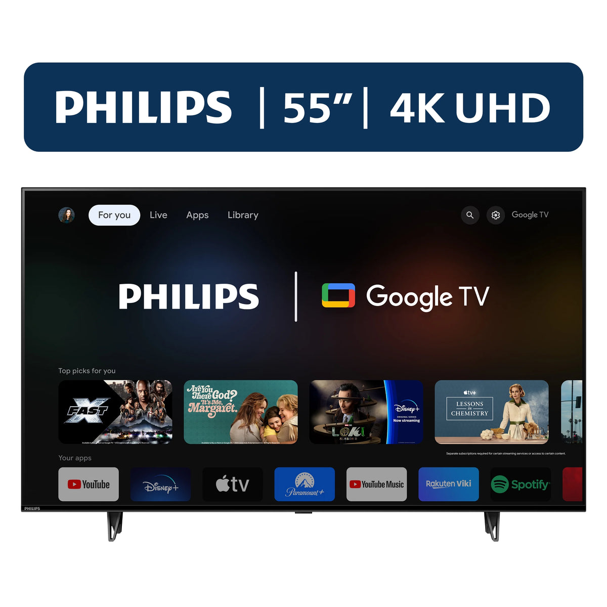 55 Class 4K Ultra HD Google Smart LED TV C563