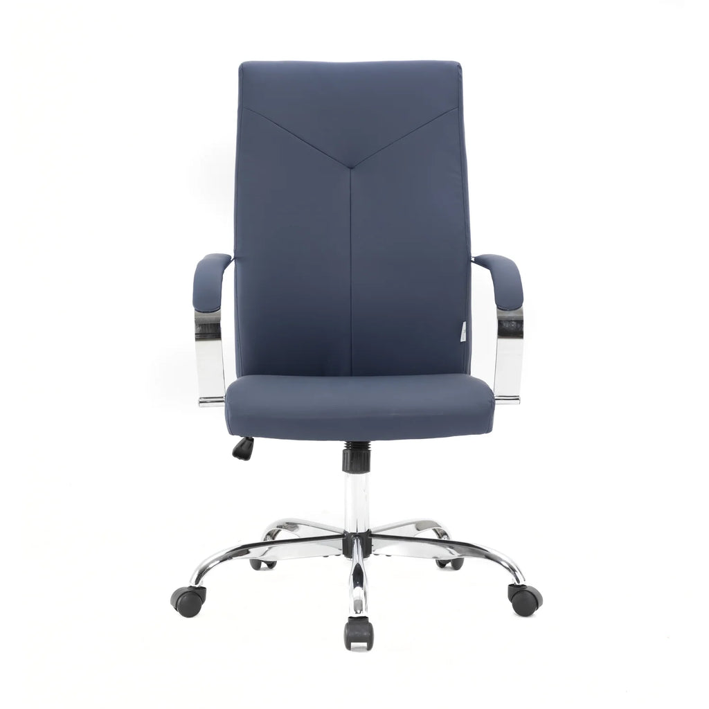 High-Back Adjustable Height Leather Office Chair with Tilt & 360 Degree Swivel E2756