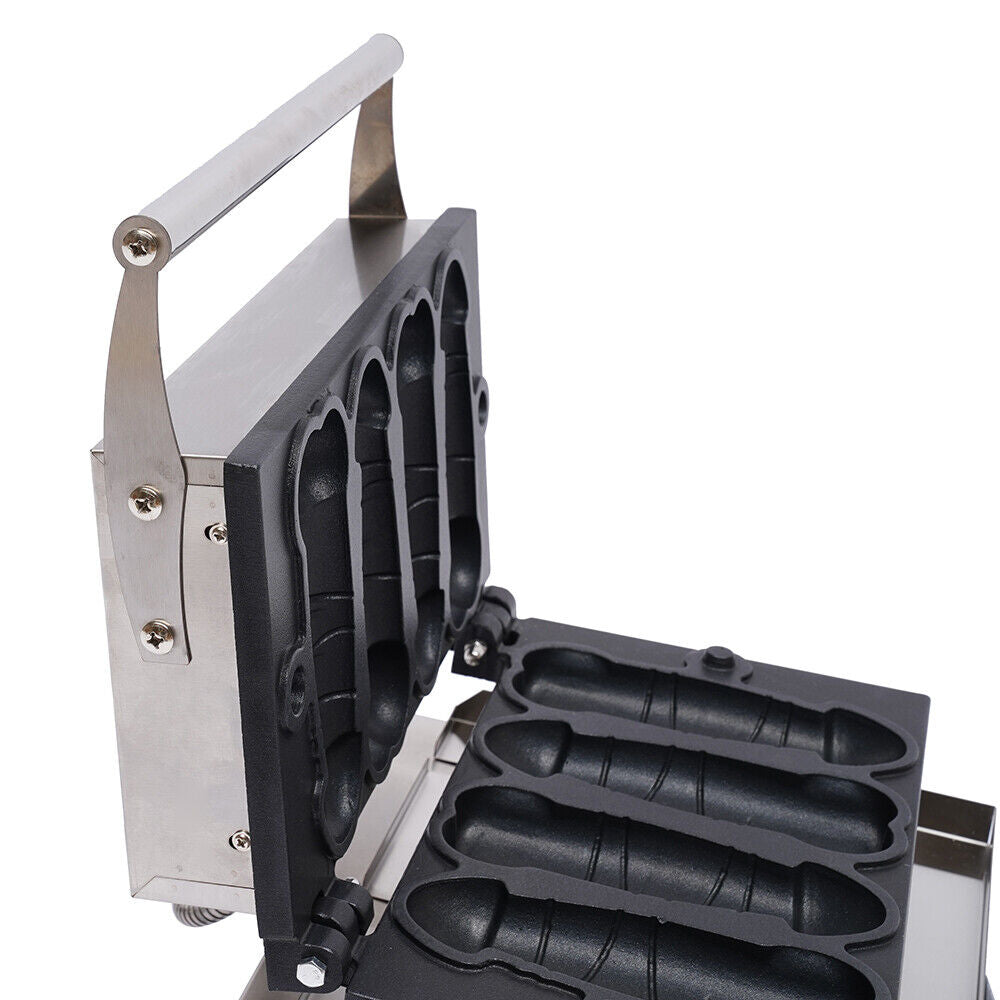 4 PCS Commercial Nonstick Electric Hot Dog Waffle Maker P340