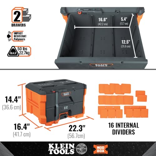 3-Drawer Modular Toolbox with 24 Dividers U71768