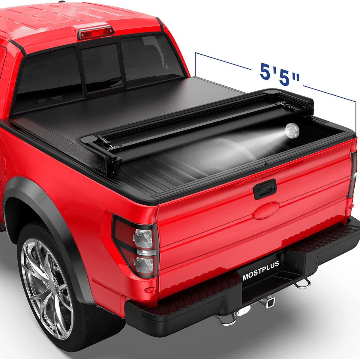 Tri-Fold Soft Folding Truck Tonneau Cover K4669