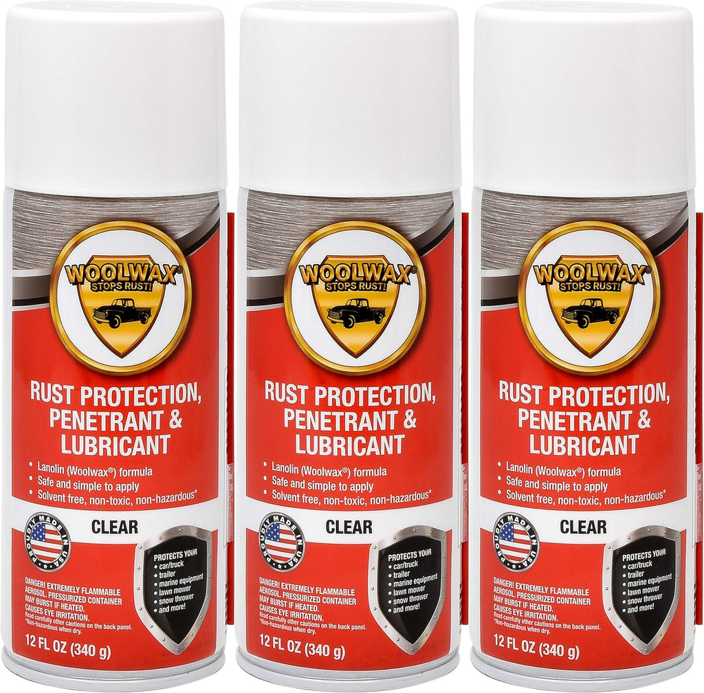 12 Oz 3 Pack Aerosol Spray Can Rust Inhibitor Anti Corrosion Penetrant Lubricant O70348