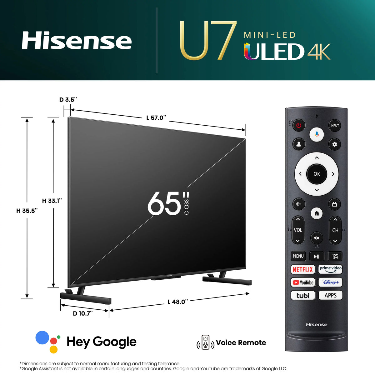 65" Mini-LED ULED 4K UHD QLED Smart TV O393