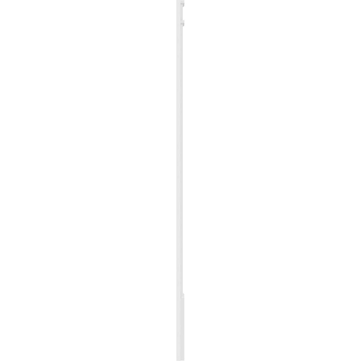Two Equal Flat Panel PVC Pilaster with Capital and Base (Pair) U9089