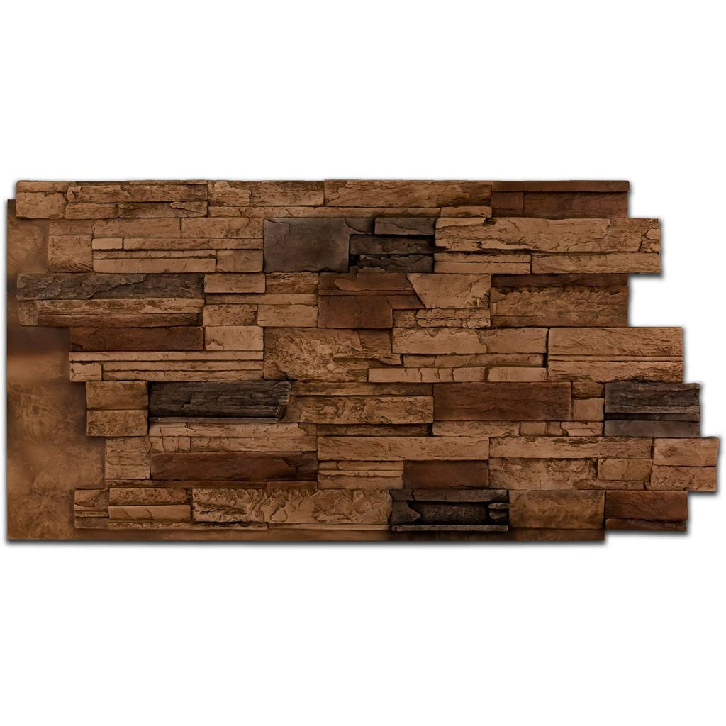 48x22W x 25x22H x 1 1/2x22D Faux Stone Siding Panel O319085