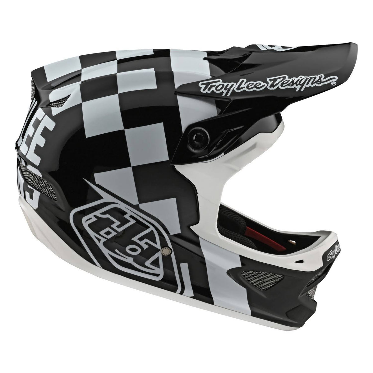 White-Black D3 Fiberlite Helmet - XL R659035