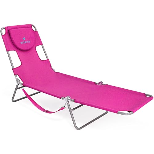 Blue Folding Reclining Outdoor Chaise Lounger T941