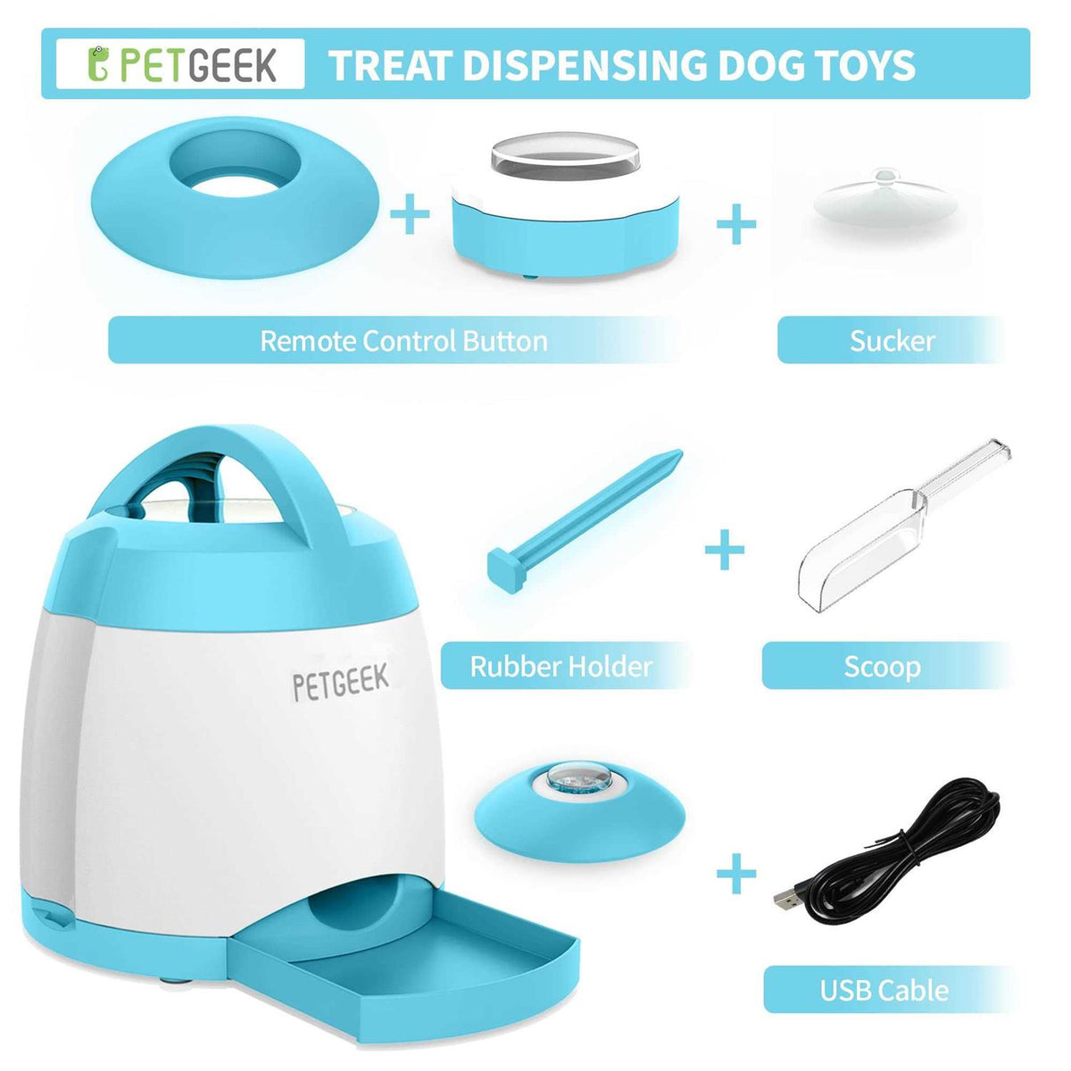 Automatic Pet Feeder Treat Dispenser Dog Toy J8702