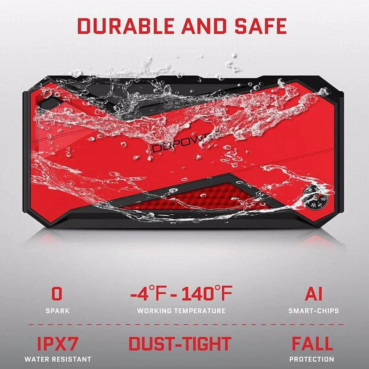 1600A 18000mAh Portable Car Battery Jump Starter F835