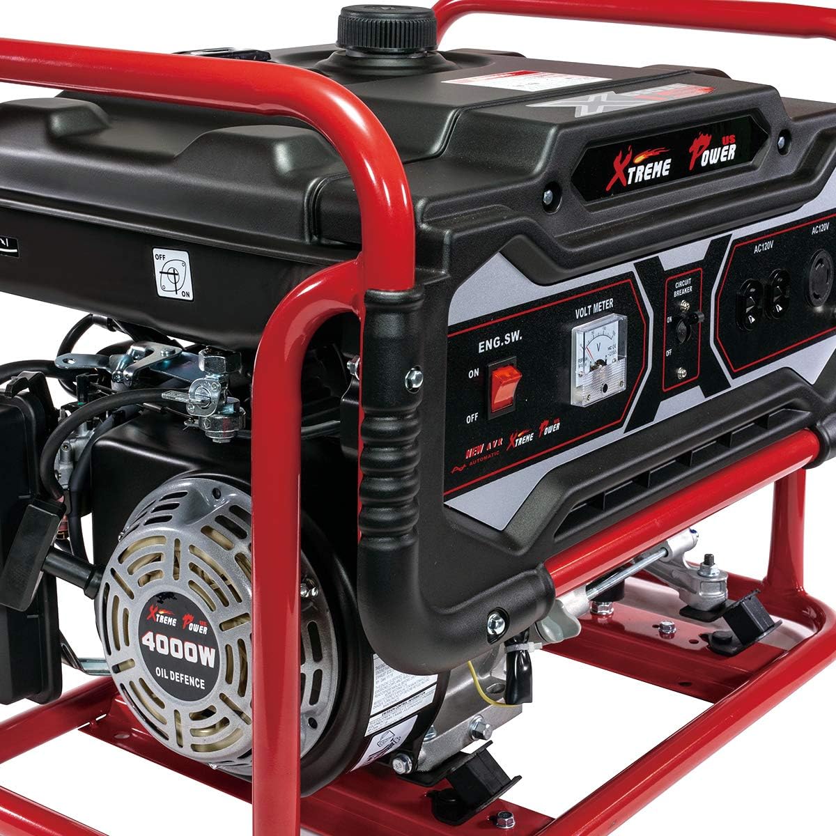 4000-Watt Gasoline Generator Gas Powered Air Cooled OHV X257