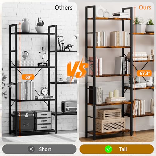 5 Tier Bookshelf with 14 Open Shelves I25080