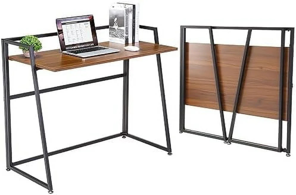 Black 41 inch Folding Computer Desk U9596