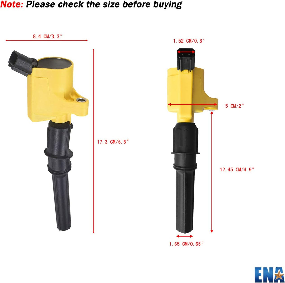 Heavy Duty Ignition Coil Pack Compatible with Ford Lincoln Crown Victoria Expedition F-150 F-250 F-350 4.6L 5.4L V8 Replacement Pack of 2 A5188