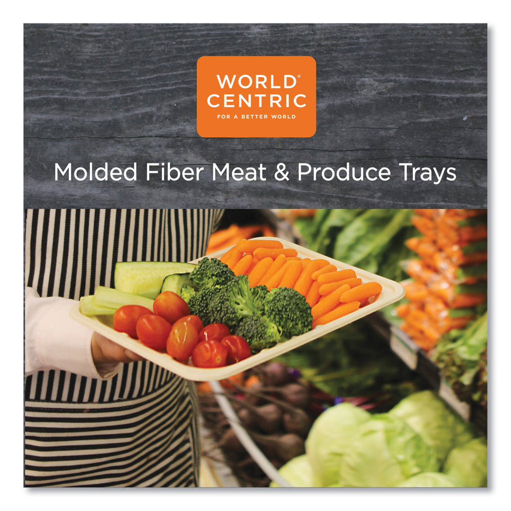 Fiber Trays, 8.3 x 4.9 x 0.7, Natural, 500/Carton R5401