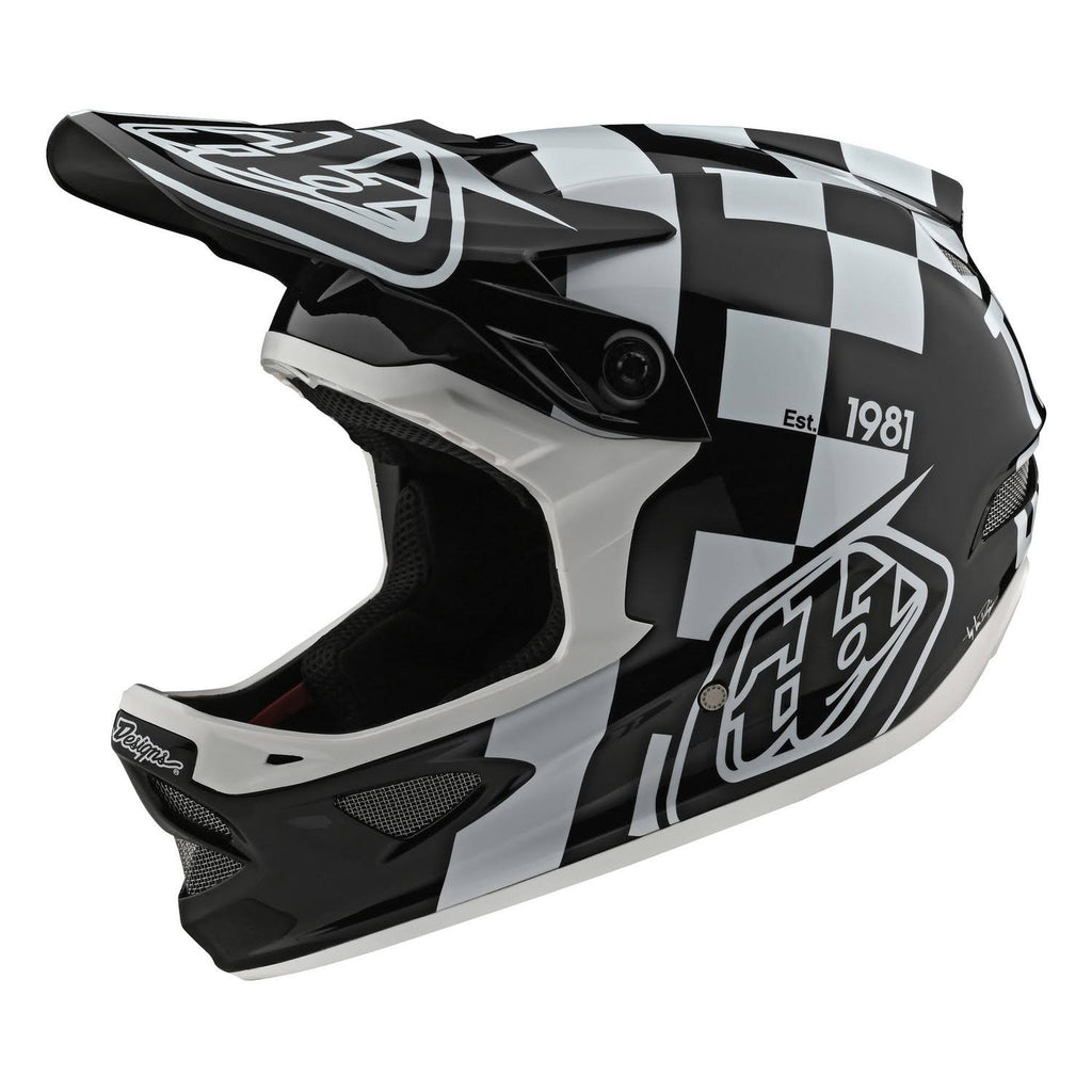 White-Black D3 Fiberlite Helmet - XL R659035