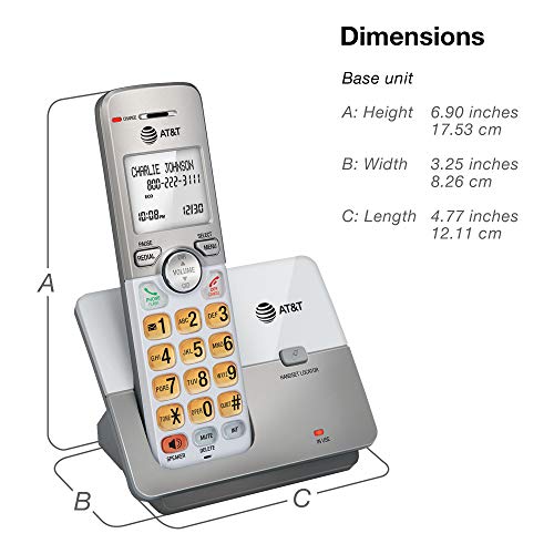 DECT 6.0 Cordless Home Phone with Backlit Display and Lighted Keypad N617