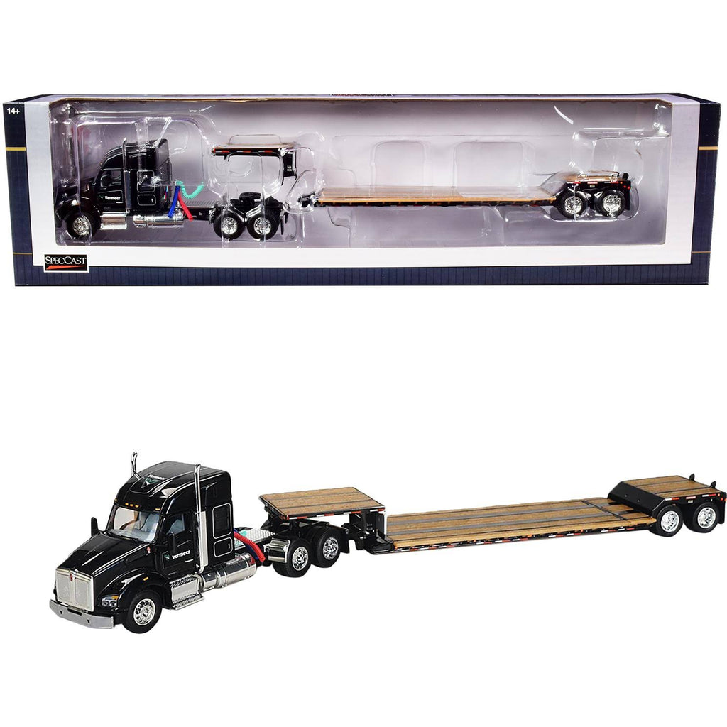 1:64 Diecast Model Tractor Truck with Lowboy Trailer N54123