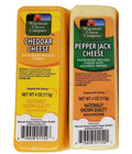 100% Wisconsin Cheddar & Pepper Jack Cheese and Cracker Gift Basket A865582