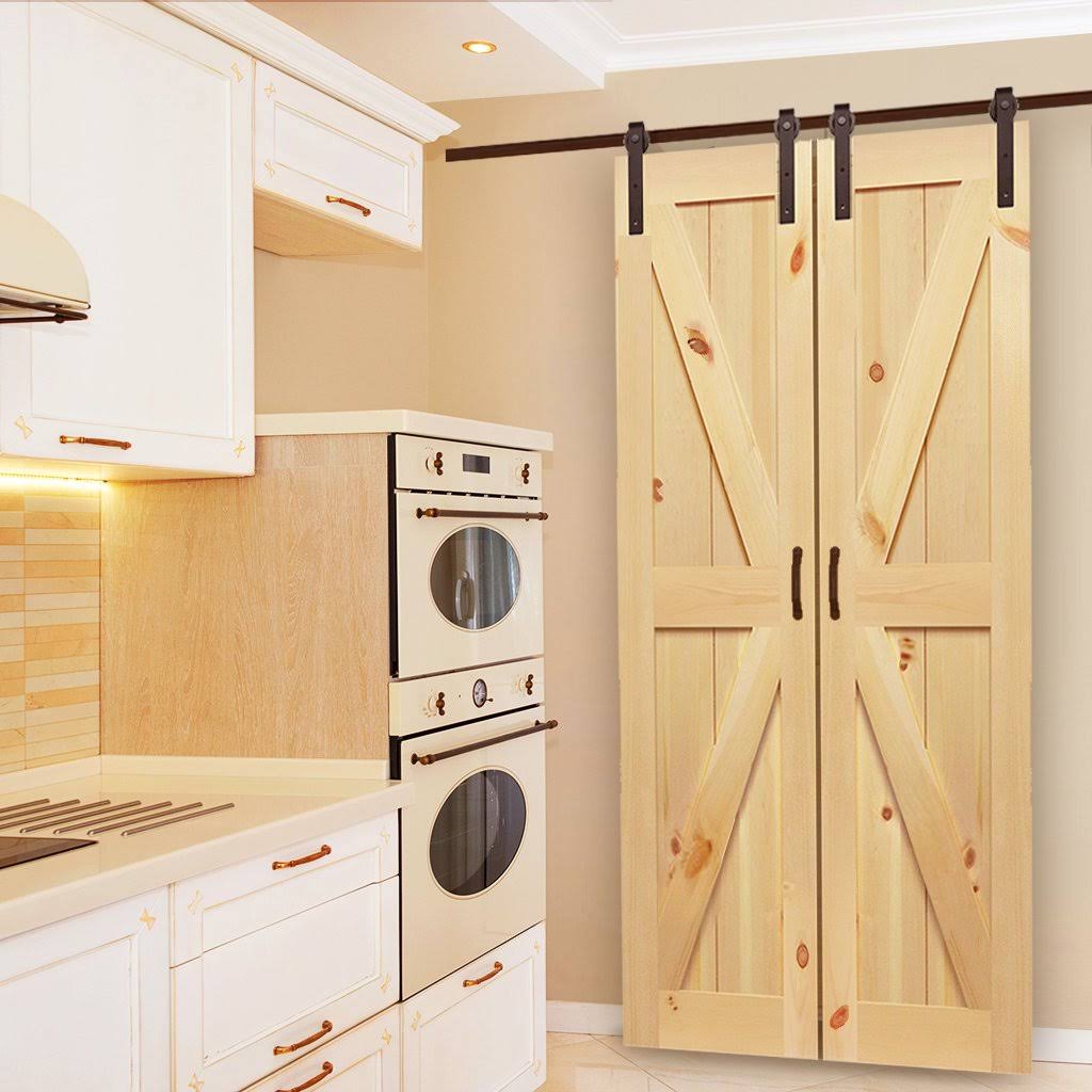 Solid Pine Unfinished Barn Door Slab Z86490