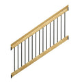 6 ft. Black Aluminum Stair Railing Kit H675