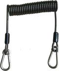 Retractable Coiled Tool Lanyard with Carabiner -2Pcs G4316