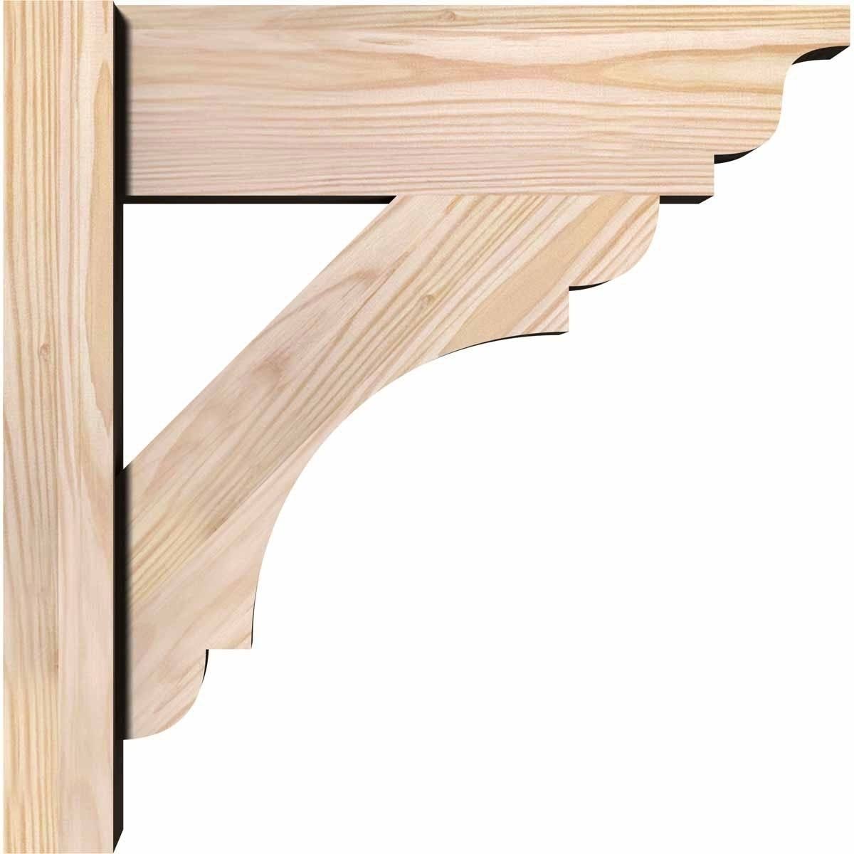 7 1/2x22W x 44x22D x 44x22H Douglas Fir Traditional Outlooker E800731