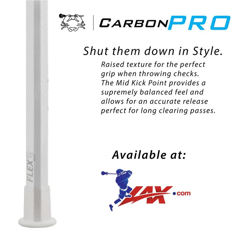 White Carbon Pro 60 Lacrosse Shaft Q967359
