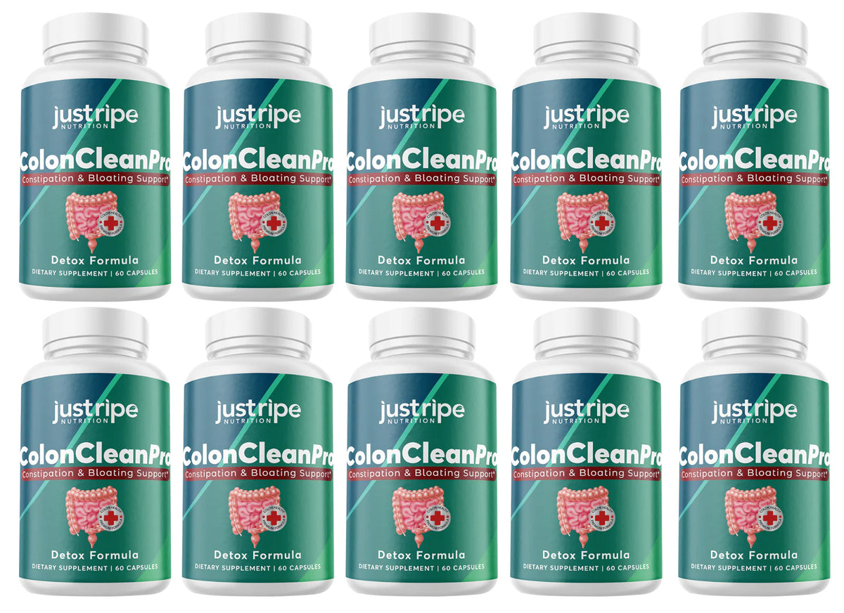 10 Pack Natural Digestive Support Supplement 60ct E559