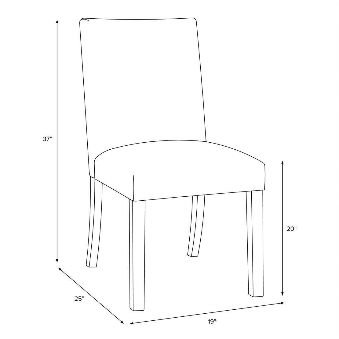 Dining Chair Printed Navy/Pink P7475