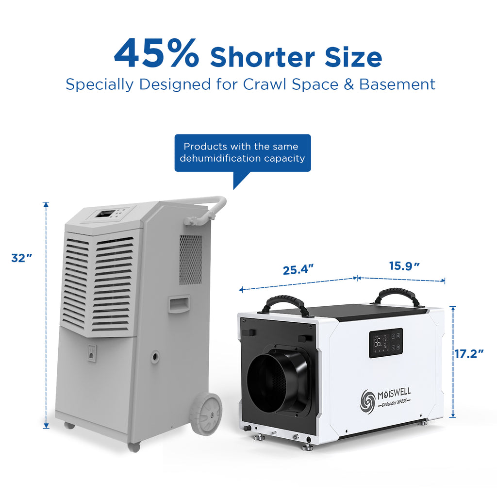 235 Pints Commercial Dehumidifier with Pump and Drain Hose O556862