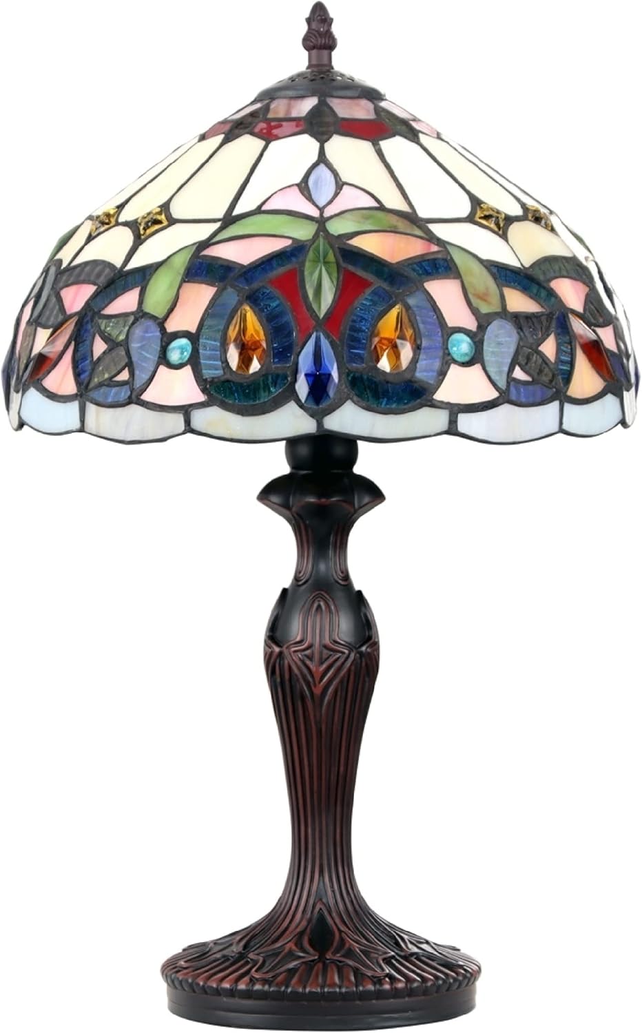Dark Bronze 1 Light Table Lamp 12" Shade A35477
