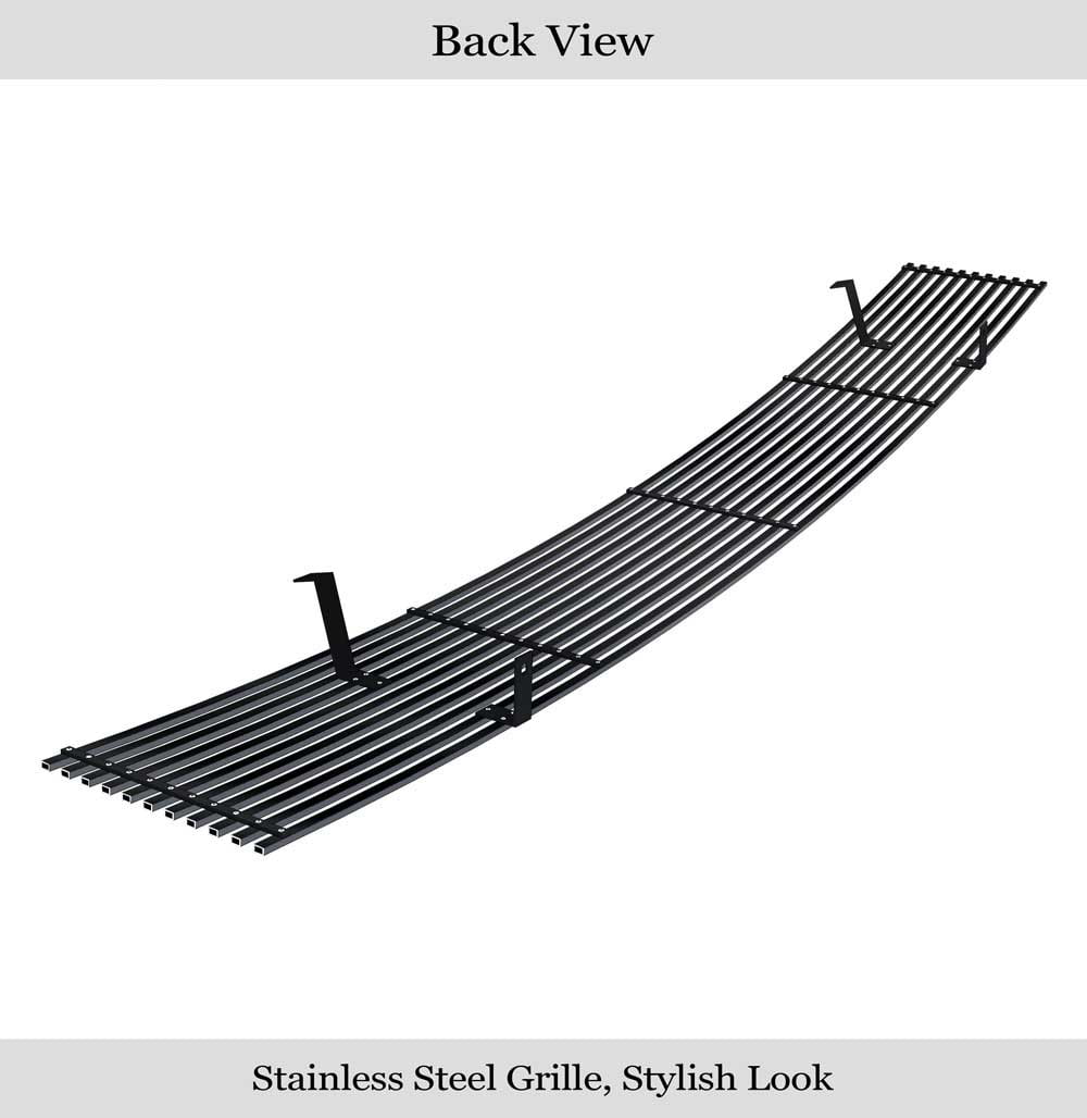 Black Stainless Steel 8x6 Horizontal Billet Grille A872