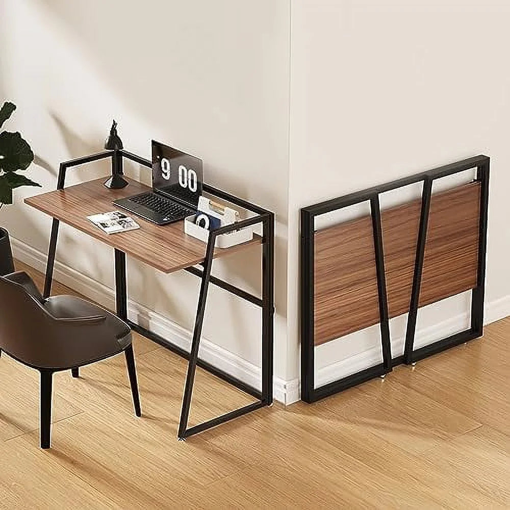 Black 41 inch Folding Computer Desk U9596