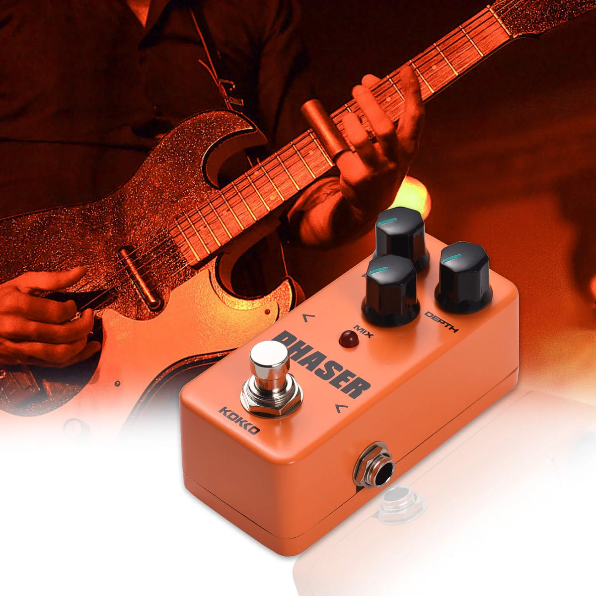 Portable Phase Pedal 3 Knobs Bypass V5044