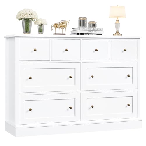 8 Drawer Walnut Wood Dresser R2332