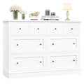 8 Drawer Walnut Wood Dresser R2332