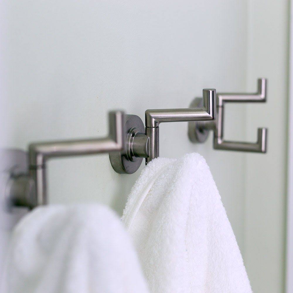 Brushed Nickel Double Robe Hook L8514