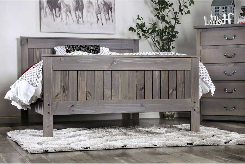 Weathered Gray Twin Bed E315954