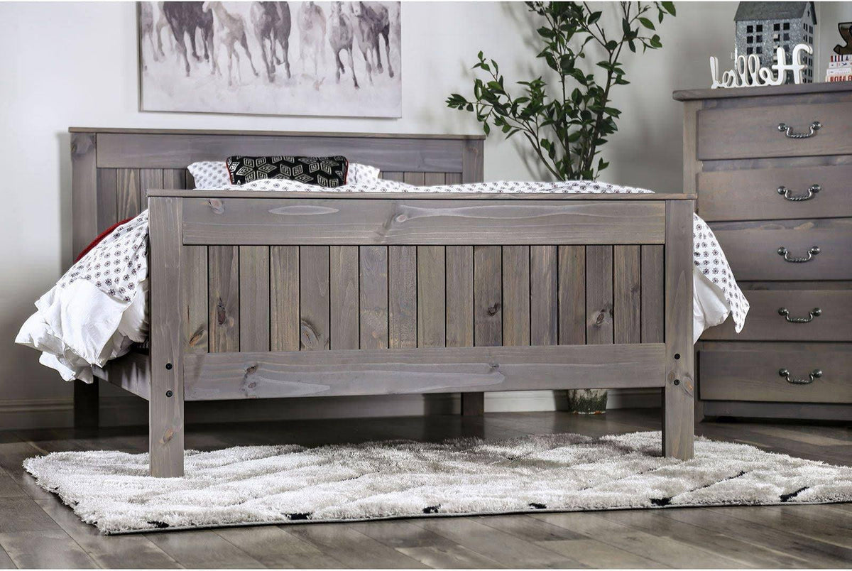 Weathered Gray Twin Bed E315954