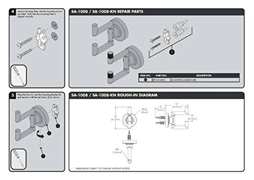 Brushed Nickel Double Robe Hook L8514