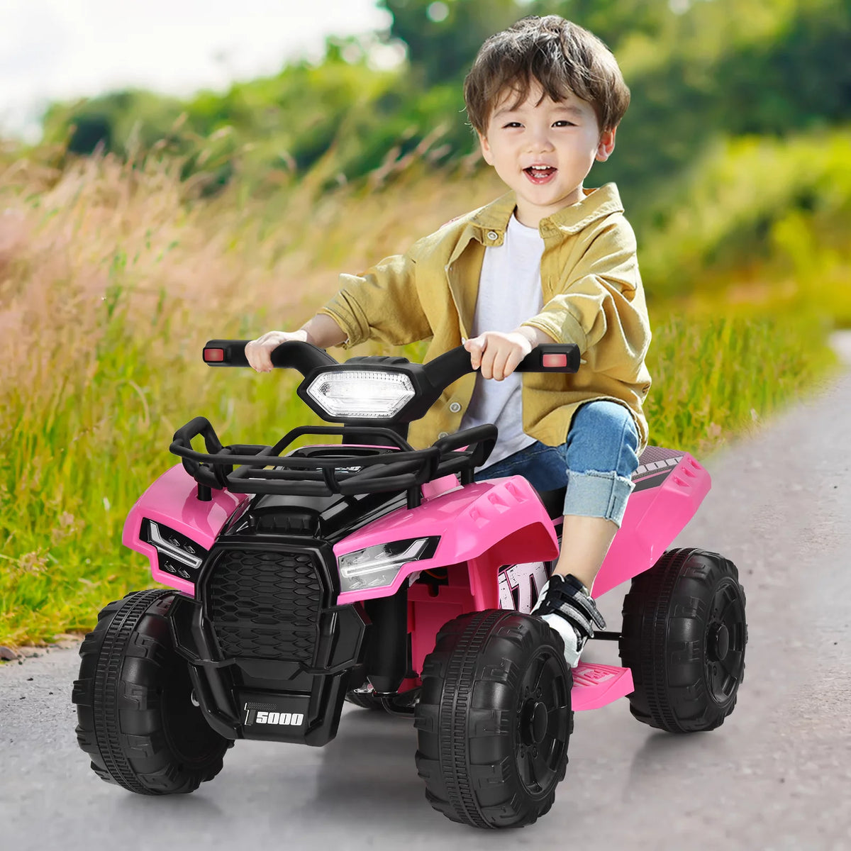 6V Kids ATV Quad Electric Ride On Car Black L50762